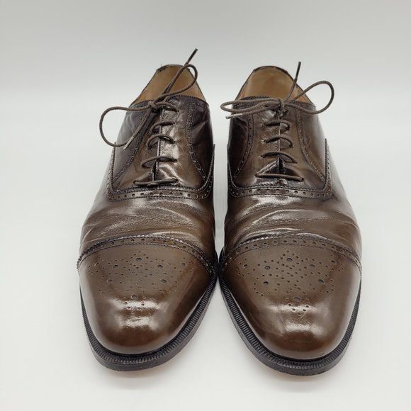 Salvatore Ferragamo Brown Lace-up Oxfords - Size 10.5D main image 5